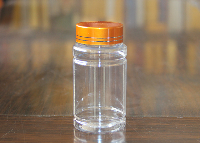 100cc透明瓶仿金蓋 高度：90mm  直徑：46mm